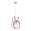LEDTM® BUNNY 61577 Παιδικό Κρεμαστό Φωτιστικό Οροφής με Ντουί 1 x E27 AC 220-240V IP20 - Ροζ & Λευκό - Μ27.2 x Π15.5 x Υ40cm - Image 4