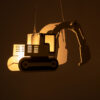 LEDTM® EXCAVATOR 61579 Παιδικό Κρεμαστό Φωτιστικό Οροφής με Ντουί 1 x E27 AC 220-240V IP20 - Κίτρινο & Μαύρο - Μ45 x Π15.5 x Υ27cm - Image 3