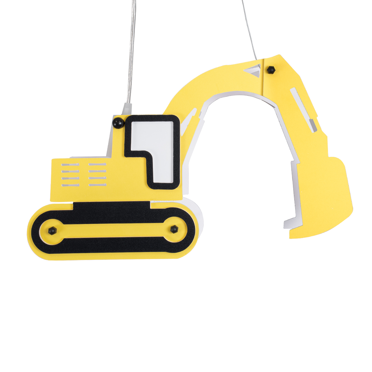 LEDTM® EXCAVATOR 61579 Παιδικό Κρεμαστό Φωτιστικό Οροφής με Ντουί 1 x E27 AC 220-240V IP20 - Κίτρινο & Μαύρο - Μ45 x Π15.5 x Υ27cm - Image 5