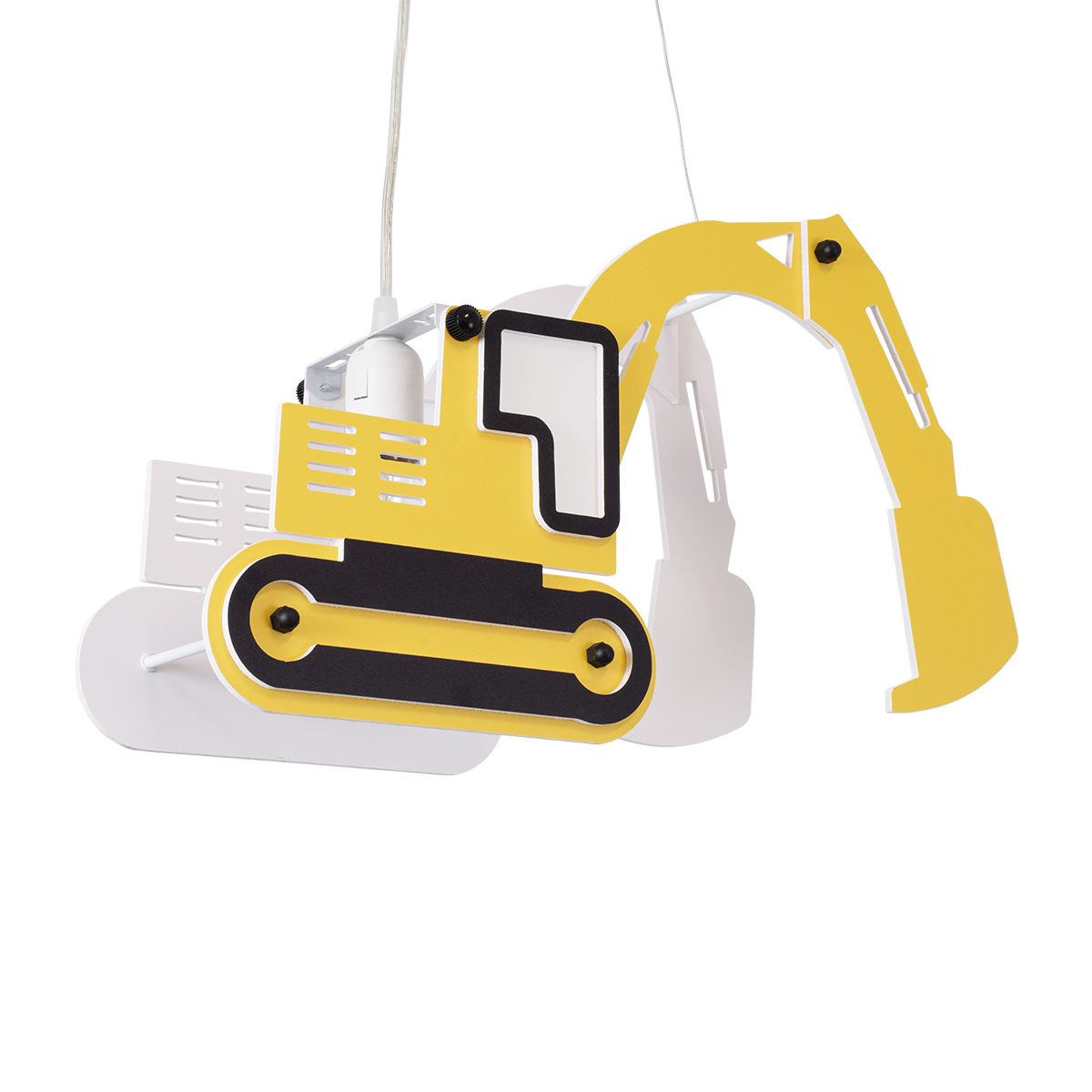 LEDTM® EXCAVATOR 61579 Παιδικό Κρεμαστό Φωτιστικό Οροφής με Ντουί 1 x E27 AC 220-240V IP20 - Κίτρινο & Μαύρο - Μ45 x Π15.5 x Υ27cm - Image 6