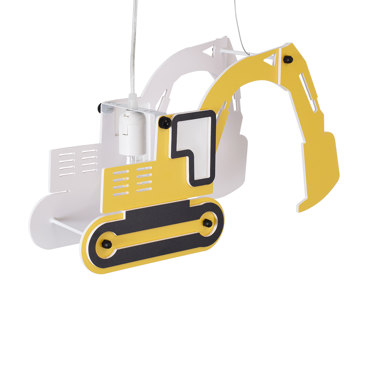 LEDTM® EXCAVATOR 61579 Παιδικό Κρεμαστό Φωτιστικό Οροφής με Ντουί 1 x E27 AC 220-240V IP20 - Κίτρινο & Μαύρο - Μ45 x Π15.5 x Υ27cm - Image 7