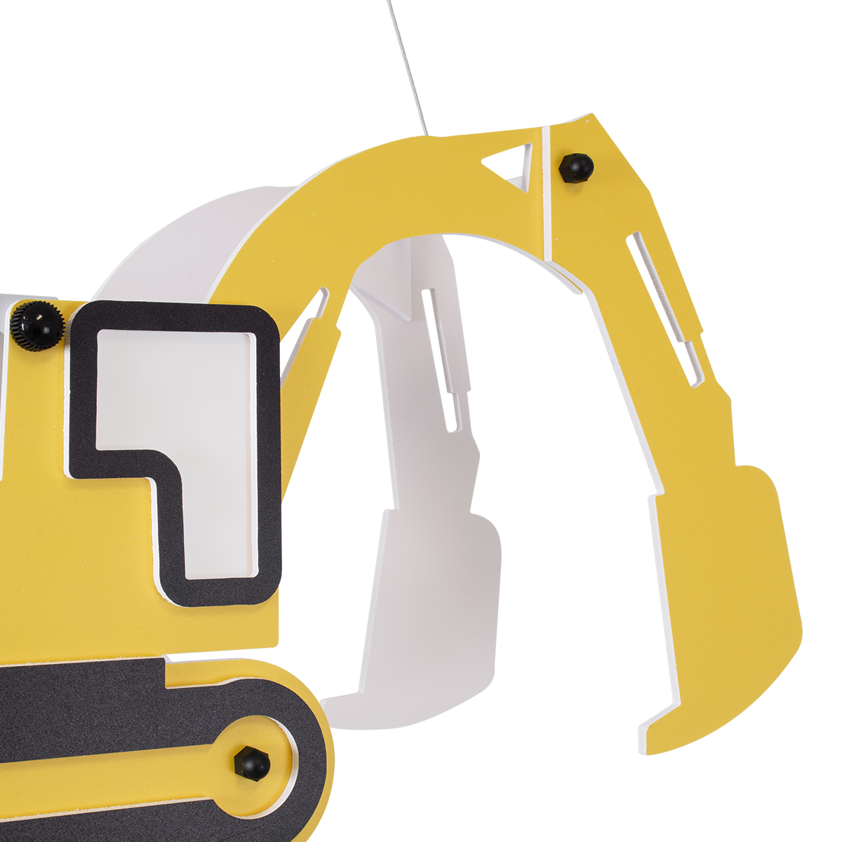 LEDTM® EXCAVATOR 61579 Παιδικό Κρεμαστό Φωτιστικό Οροφής με Ντουί 1 x E27 AC 220-240V IP20 - Κίτρινο & Μαύρο - Μ45 x Π15.5 x Υ27cm - Image 9