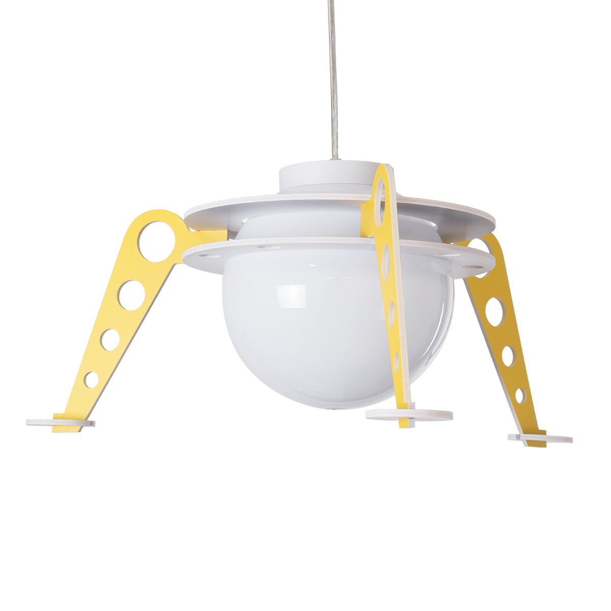 LEDTM® UFO 61581 Παιδικό Κρεμαστό Φωτιστικό Οροφής με Ντουί 1 x E27 AC 220-240V IP20 - Κίτρινο & Μπλε - Μ58 x Π58 x Υ24cm - Image 5