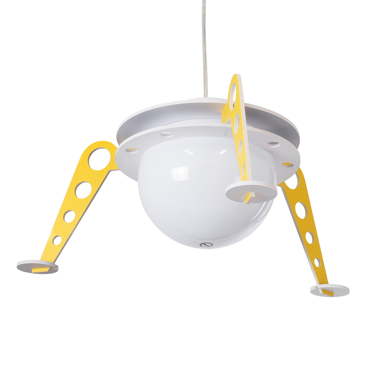 LEDTM® UFO 61581 Παιδικό Κρεμαστό Φωτιστικό Οροφής με Ντουί 1 x E27 AC 220-240V IP20 - Κίτρινο & Μπλε - Μ58 x Π58 x Υ24cm - Image 6