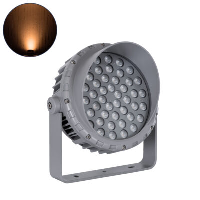Alternative view of LEDTM® FLOODMENA 90338 Προβολέας Σποτ Wall Washer με Αντιθαμβωτική Γρίλια LED 48W 4080lm 30° AC 220-240V Αδιάβροχο IP67 Ultra Θερμό Λευκό 2200K - Bridgelux SMD Chip - Γκρι Ανθρακί - Μ26 x Π20 x Υ28.5cm - 3 Χρόνια Εγγύηση