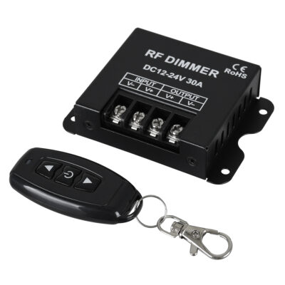Alternative view of LEDTM® DIMMERME 73310 Dimmer με RF Ασύρματο Χειριστήριο με 1 x 30A 720W Κανάλι DC 12-24V 30A 720W Max IP20 - RF2.4Ghz - Μ8.7 x Π6.2 x Υ2cm - 2 Χρόνια Εγγύηση