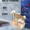 LDNIO earphones με θήκη φόρτισης T01, True Wireless, HiFi, Φ10mm, χρυσά - Image 4