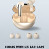LDNIO earphones με θήκη φόρτισης T01, True Wireless, HiFi, Φ10mm, χρυσά - Image 6