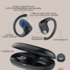 LDNIO earphones με θήκη φόρτισης T07, OWS Bone Conduction, 15mm, 60/500mAh, μαύρα - Image 3