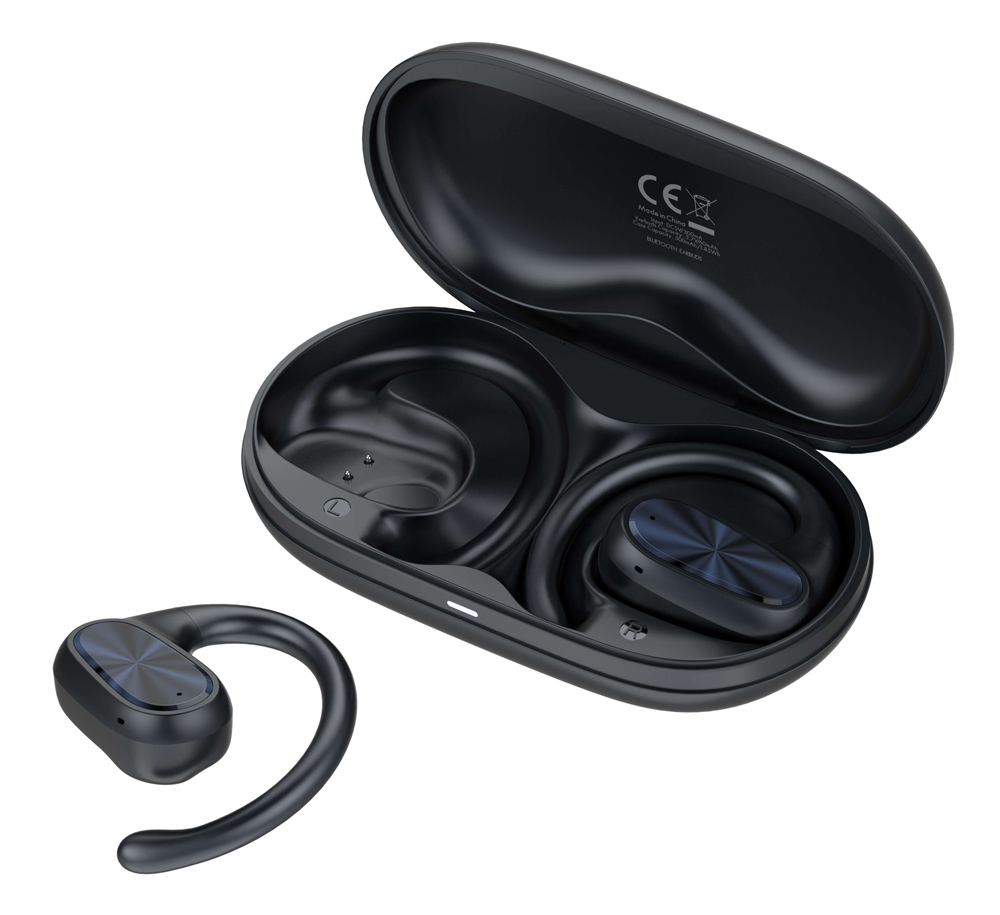 LDNIO earphones με θήκη φόρτισης T07, OWS Bone Conduction, 15mm, 60/500mAh, μαύρα - Image 6