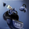 LDNIO earphones με θήκη φόρτισης T09, OWS, Φ10mm, 35/400mAh, μπλε - Image 2