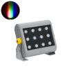 LEDTM® FLOODHENA 90641 Προβολέας Σποτ Wall Washer LED 24W 1920lm 30° DC 24V Αδιάβροχο IP65 Πολύχρωμο RGB Dimmable DMX512 - Bridgelux SMD Chip - Γκρι Ανθρακί - Μ22.5 x Π6 x Υ16.5cm - 3 Χρόνια Εγγύηση - Image 2
