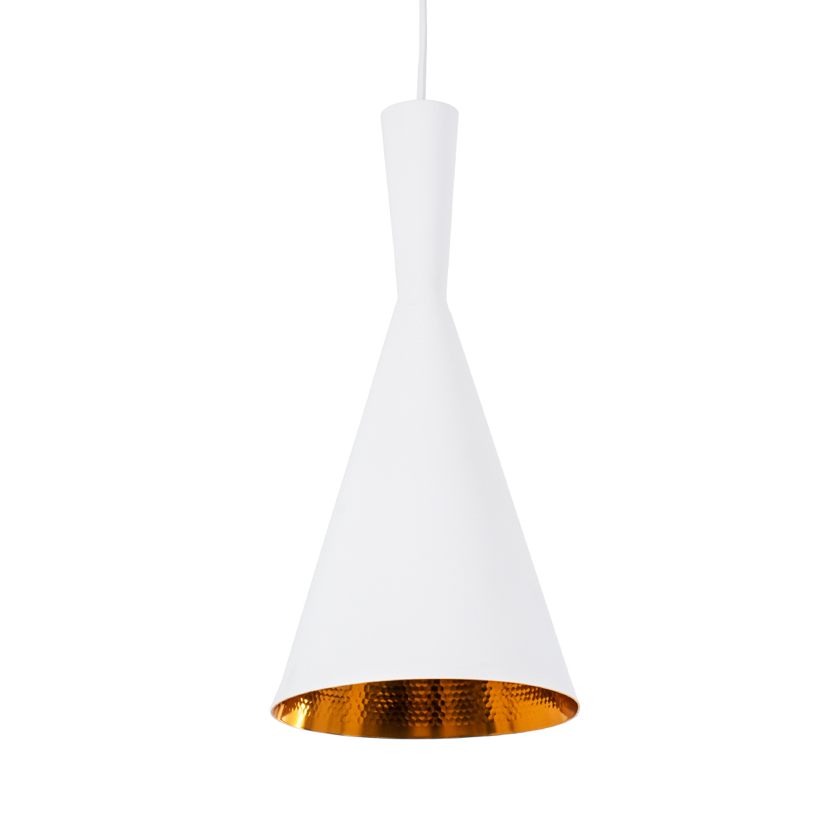 LEDTM® SHANGHAI 01026-C Μοντέρνο Κρεμαστό Φωτιστικό Οροφής με Ντουί 1 x E27 AC 220-240V IP20 - Λευκό & Χρυσό - Μ19 x Π19 x Υ38cm - Image 2