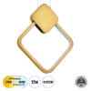 LEDTM® MARY 61084 Μοντέρνο Κρεμαστό Φωτιστικό Οροφής LED 12W 1440lm 300° AC 220-240V IP20 Ρυθμιζόμενο Λευκό CCT με On/Off 2700K/4500K/6000K - Lumileds SMD Chip - Χρυσό Βούρτσας - Μ20 x Π2.3 x Υ28.5cm - 3 Χρόνια Εγγύηση - Image 2