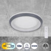 LEDTM® MELINA 61042 Μοντέρνο Φωτιστικό Οροφής LED 55W 6376lm 120° AC 220-240V IP20 Ρυθμιζόμενο Λευκό CCT με Χειριστήριο από 2700K έως 6000K Dimmable - Lumileds SMD Chip - Γκρι - Μ48 x Π48 x Υ9cm - 3 Χρόνια Εγγύηση - Image 2