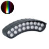 LEDTM® TREELIGHT-KINA 90686 Κυρτή Μπάρα Φωτισμού Wall Washer με Αντιθαμβωτική Γρίλια Ειδική για Φυτά - Δέντρα LED 18W 1530lm 15° DC 24V Αδιάβροχο IP67 L24.5 x W7 x H8cm RGBW DMX512 - Γκρι Ανθρακί - 3 Years Warranty - Image 2