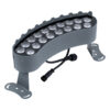 LEDTM® TREELIGHT-KINA 90685 Κυρτή Μπάρα Φωτισμού Wall Washer με Αντιθαμβωτική Γρίλια Ειδική για Φυτά - Δέντρα LED 18W 1710lm 30° DC 24V Αδιάβροχο IP65 Μ25 x Π6.5 x Υ6cm Φυσικό Λευκό 4500K - Γκρι Ανθρακί - 3 Years Warranty - Image 3
