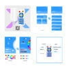 LEDTM® 70038 Ασύρματος LED Dream-Color Magic Digital RGBW Dual Controller Bluetooth με Χειριστήριο RF 16 Keys για LED Digital RGBW Προϊόντα 5v - 12v - 24v 2048 IC - Image 6