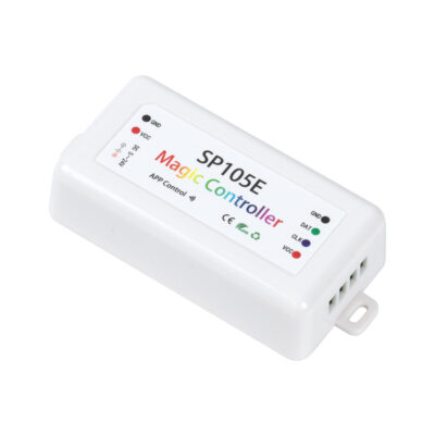 Alternative view of LEDTM® SP105E 70039 WiFi 2.4G Ψηφιακός Pixel Addressable Controller DC 5-12-24V IP20 - WiFi 2.4G - SPI/TTL Protocol 2048 IC - Μ8.5 x Π4.5 x Υ2.2cm - 2 Χρόνια Εγγύηση