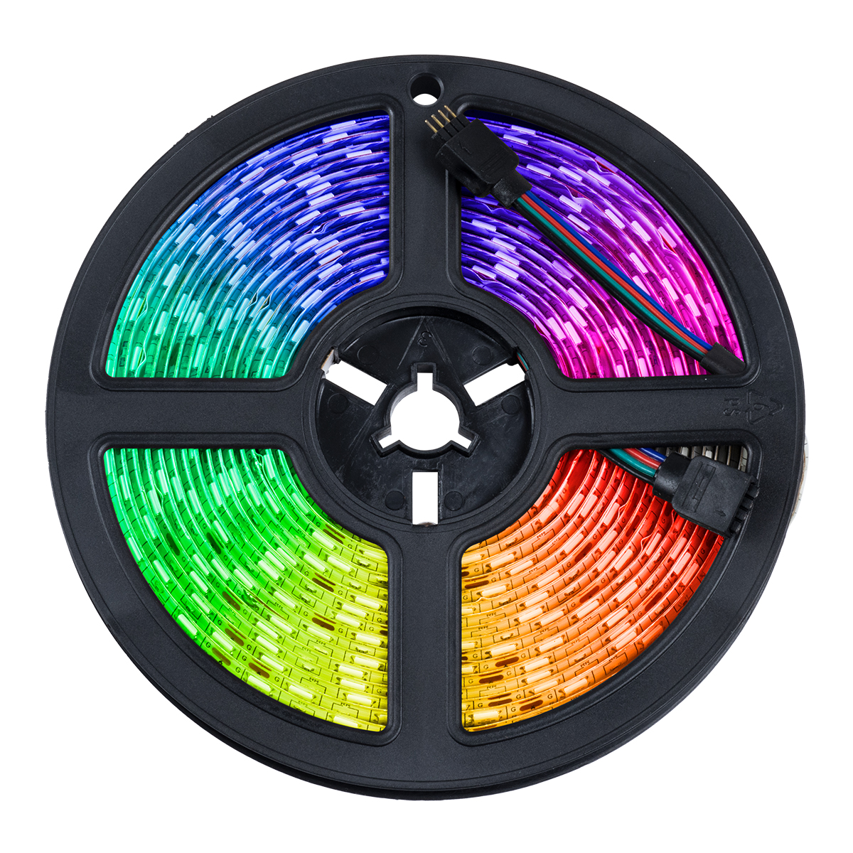 LEDTM® CHROMAWAVE 70418 Σετ Ταινίας με IR Ασύρματο Χειριστήριο & Τροφοδοτικό LED 72W 4320lm 120° AC 220-240V Αδιάβροχο IP65 300 x SMD5050 Chip Πολύχρωμο RGB Dimmable - Sanan SMD Chip - Μ1000 x Π1 x Υ0.3cm - Δύο Ρολά 5 Μέτρων - 2 Χρόνια Εγγύηση - Image 4