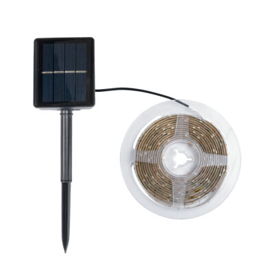 Alternative view of LEDTM® SOLARSTRIP 70421 Σετ Ταινίας 3W 90lm 120° DC 5V με Φωτοβολταϊκό Panel 5V 0.3W με Αισθητήρα Ημέρας-Νύχτας Αδιάβροχο IP65 90 x SMD2835 Chip Πολύχρωμο RGB Dimmable - Sanan SMD Chip - Μ300 x Π0.8 x Υ0.3cm - Ρολό 3 Μέτρων - 2 Χρόνια Εγγύηση