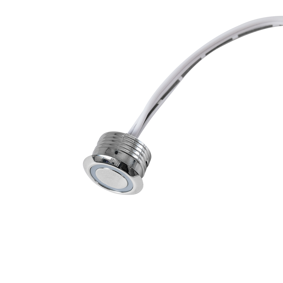 LEDTM® BUTTON 70790 Φωτιζόμενος Χωνευτός Διακόπτης Αφής On/Off & Push Dimming LED DC 12-24V 1 x 4A 96W Max IP20 Ψυχρό Λευκό 6000K - Μ2 x Π2 x Υ1.2cm - 2 Χρόνια Εγγύηση - Image 4
