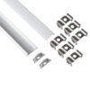LEDTM® CURVED-PROFILE 70802-3M Προφίλ Αλουμινίου - Βάση & Ψύκτρα Ταινίας LED με Λευκό Γαλακτερό Κάλυμμα - Επιφανειακή Χρήση - Εύκαμπτο με Δυνατότητα Κυρτής Τοποθέτησης - Πατητό Κάλυμμα - Ασημί - 3 Μέτρα - Πακέτο 5 Τεμαχίων - Μ300 x Π1.8 x Υ0.5cm - Image 3