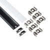 LEDTM® CURVED-PROFILE 70804-3M Προφίλ Αλουμινίου - Βάση & Ψύκτρα Ταινίας LED με Λευκό Γαλακτερό Κάλυμμα - Επιφανειακή Χρήση - Εύκαμπτο με Δυνατότητα Κυρτής Τοποθέτησης - Πατητό Κάλυμμα - Μαύρο - 3 Μέτρα - Πακέτο 5 Τεμαχίων - Μ300 x Π1.8 x Υ0.5cm - Image 3