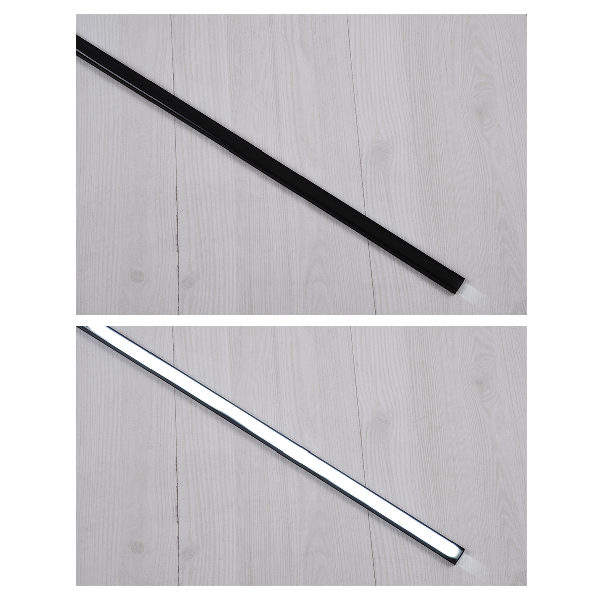 LEDTM® ALP-LINEAR SURFABO 70806-3M Επιφανειακό Προφίλ Αλουμινίου με Μαύρο Φιμέ Πατητό Κάλυμμα για Ταινίες LED IP20 - Μαύρο - Μ300 x Π1.6 x Υ0.7cm - Πακέτο 5 Τεμαχίων - Image 5