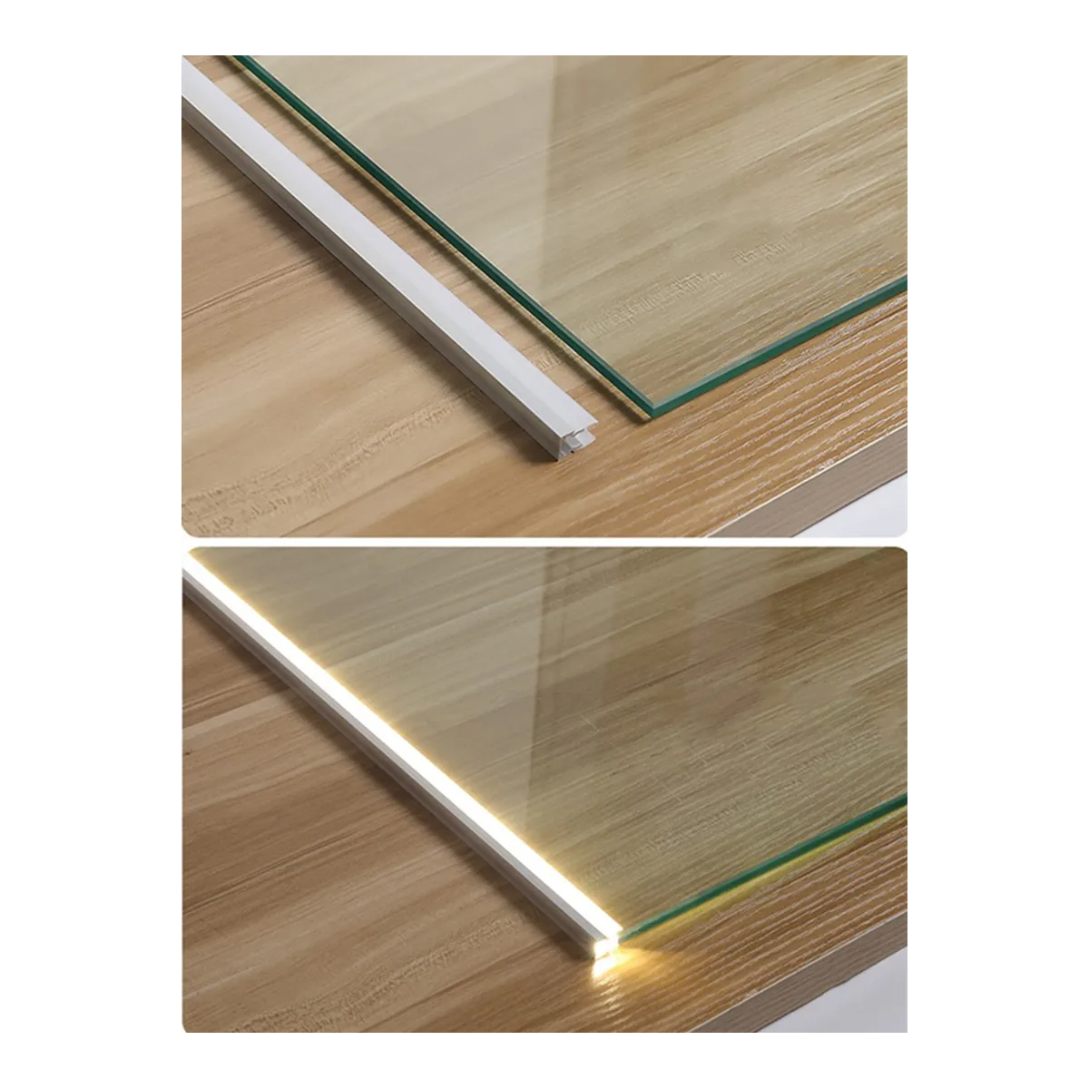 LEDTM® GLASSBOARD-PROFILE 70808-3M Προφίλ Αλουμινίου - Βάση & Ψύκτρα Ταινίας LED με Λευκό Γαλακτερό Κάλυμμα - Χρήση για Μοριακό Φωτισμό Γυαλιού Πάχους 8mm - Πατητό Κάλυμμα - Ασημί - 3 Μέτρα - Πακέτο 5 Τεμαχίων - Μ300 x Π1.1 x Υ1.7cm - Image 10