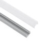 LEDTM® GLASSBOARD-PROFILE 70808-3M Προφίλ Αλουμινίου - Βάση & Ψύκτρα Ταινίας LED με Λευκό Γαλακτερό Κάλυμμα - Χρήση για Μοριακό Φωτισμό Γυαλιού Πάχους 8mm - Πατητό Κάλυμμα - Ασημί - 3 Μέτρα - Πακέτο 5 Τεμαχίων - Μ300 x Π1.1 x Υ1.7cm - Image 3