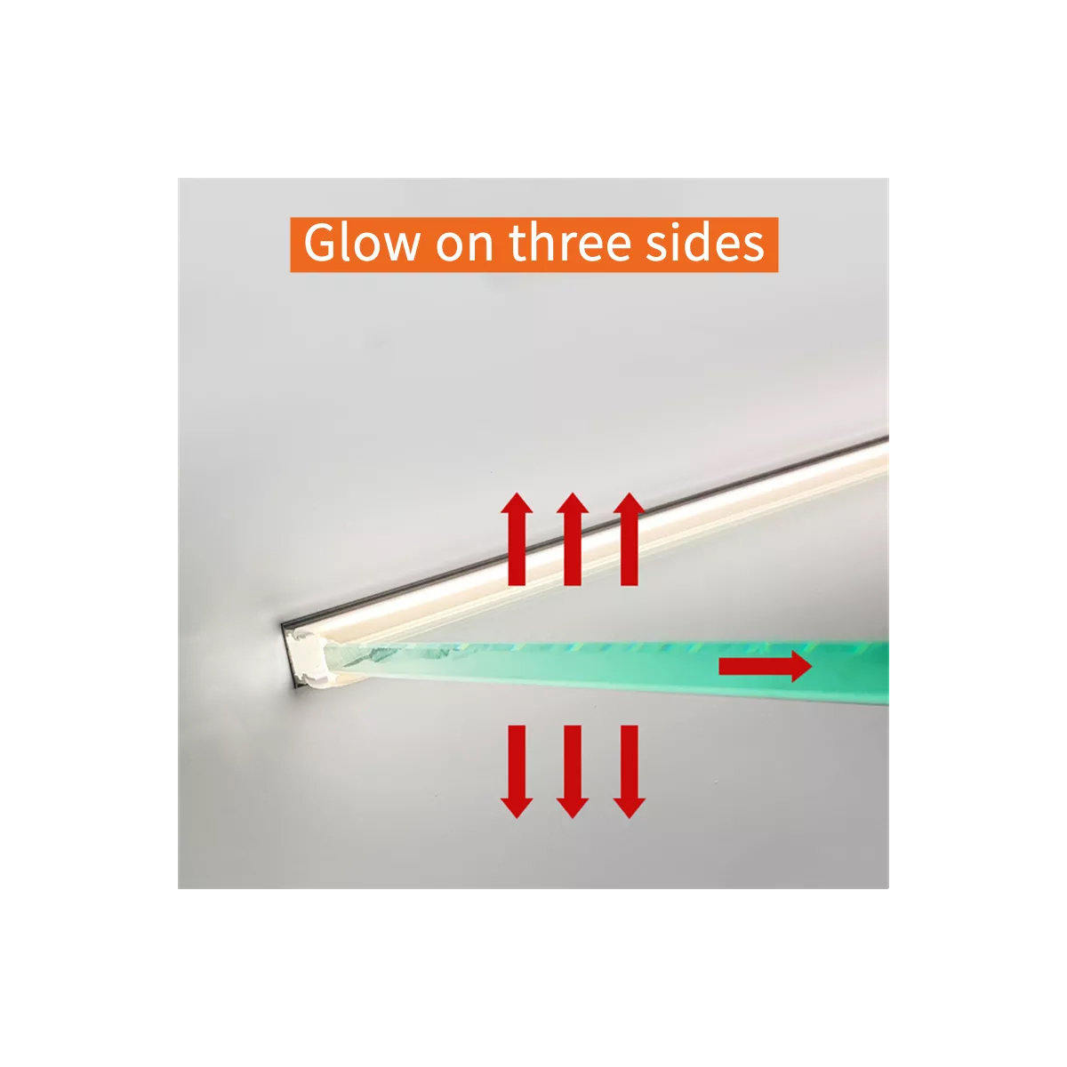 LEDTM® GLASSBOARD-PROFILE 70808-3M Προφίλ Αλουμινίου - Βάση & Ψύκτρα Ταινίας LED με Λευκό Γαλακτερό Κάλυμμα - Χρήση για Μοριακό Φωτισμό Γυαλιού Πάχους 8mm - Πατητό Κάλυμμα - Ασημί - 3 Μέτρα - Πακέτο 5 Τεμαχίων - Μ300 x Π1.1 x Υ1.7cm - Image 8