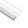 LEDTM® ALP-R-SHELF DODA 70814-3M Χωνευτό Προφίλ Αλουμινίου Ειδικό για Φωτισμό Ραφιού 18mm με Λευκό Γαλακτερό Πατητό Κάλυμμα για Ταινίες LED IP20 - Ασημί & Λευκό- Μ300 x Π1.5 x Υ2cm - Πακέτο 5 Τεμαχίων - Image 3