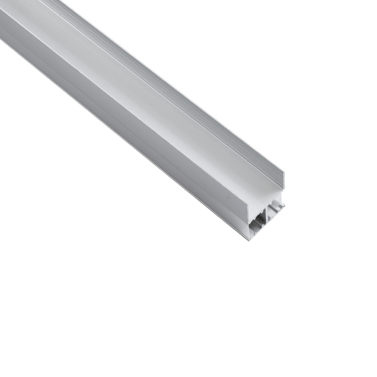 LEDTM® ALP-R-SHELF DODA 70814-3M Χωνευτό Προφίλ Αλουμινίου Ειδικό για Φωτισμό Ραφιού 18mm με Λευκό Γαλακτερό Πατητό Κάλυμμα για Ταινίες LED IP20 - Ασημί & Λευκό- Μ300 x Π1.5 x Υ2cm - Πακέτο 5 Τεμαχίων - Image 5