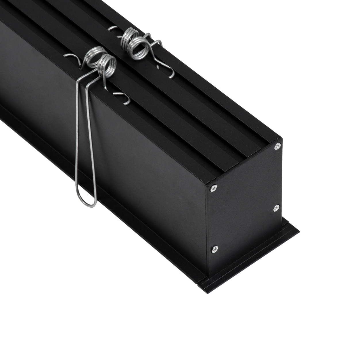 LEDTM® RECESS-PROFILE 70818-1M Προφίλ Αλουμινίου - Βάση & Ψύκτρα Ταινίας LED με Λευκό Γαλακτερό Κάλυμμα - Χωνευτή Χρήση - Πατητό Κάλυμμα - Μαύρο - 1 Μέτρο - Μ100 x Π7.5 x Υ7cm - Image 6