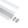 LEDTM® ALP-PLASTERIN GYPSO 70819-2M Χωνευτό Προφίλ Αλουμινίου Ειδικό για Γυψοσανίδα με Λευκό Γαλακτερό Πατητό Κάλυμμα για Ταινίες LED IP20 - Ασημί & Λευκό - Μ200 x Π6.7 x Υ1.4cm - Πακέτο 5 Τεμαχίων - Image 3