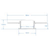 LEDTM® ALP-PLASTERIN GYPSO 70819-3M Χωνευτό Προφίλ Αλουμινίου Ειδικό για Γυψοσανίδα με Λευκό Γαλακτερό Πατητό Κάλυμμα για Ταινίες LED IP20 - Ασημί & Λευκό - Μ300 x Π6.7 x Υ1.4cm - Πακέτο 5 Τεμαχίων - Image 7