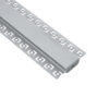 LEDTM® ALP-PLASTERIN GYPSO 70820-3M Χωνευτό Προφίλ Αλουμινίου Ειδικό για Γυψοσανίδα με Μαύρο Φιμέ Πατητό Κάλυμμα για Ταινίες LED IP20 - Ασημί & Μαύρο - Μ300 x Π6.7 x Υ1.4cm - Πακέτο 5 Τεμαχίων - Image 5