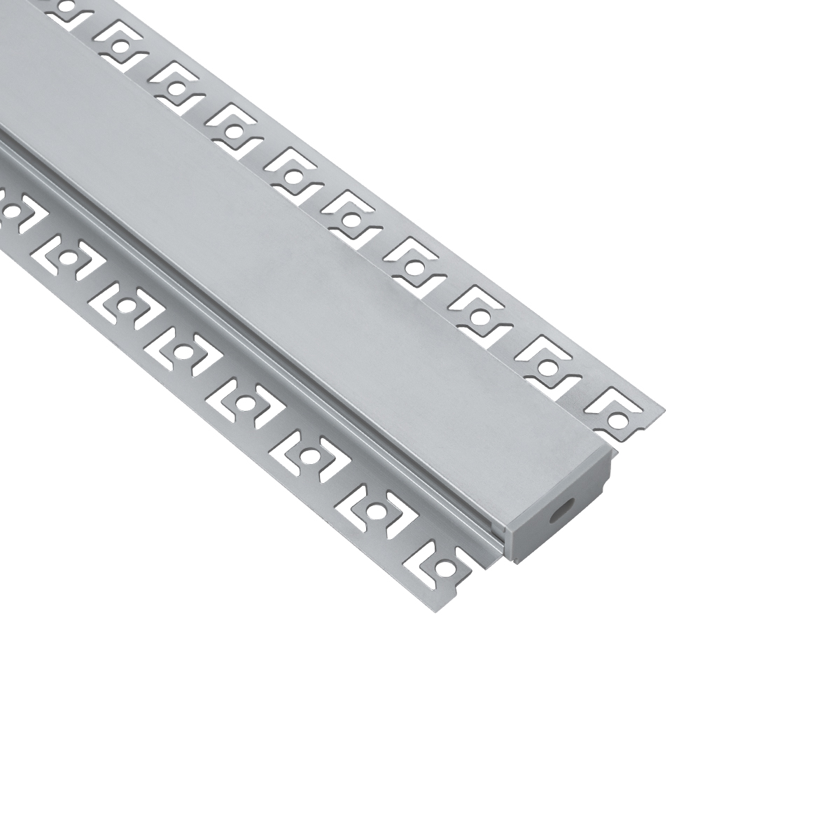 LEDTM® ALP-PLASTERIN GYPSO 70820-3M Χωνευτό Προφίλ Αλουμινίου Ειδικό για Γυψοσανίδα με Μαύρο Φιμέ Πατητό Κάλυμμα για Ταινίες LED IP20 - Ασημί & Μαύρο - Μ300 x Π6.7 x Υ1.4cm - Πακέτο 5 Τεμαχίων - Image 5