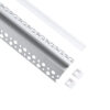 LEDTM® ALP-PLASTERIN GYPSO 70821-3M Χωνευτό Προφίλ Αλουμινίου Ειδικό για Εξωτερική Γωνία Γυψοσανίδας με Λευκό Γαλακτερό Πατητό Κάλυμμα για Ταινίες LED IP20 - Ασημί & Λευκό - Μ300 x Π4.5 x Υ2cm - Πακέτο 5 Τεμαχίων - Image 3