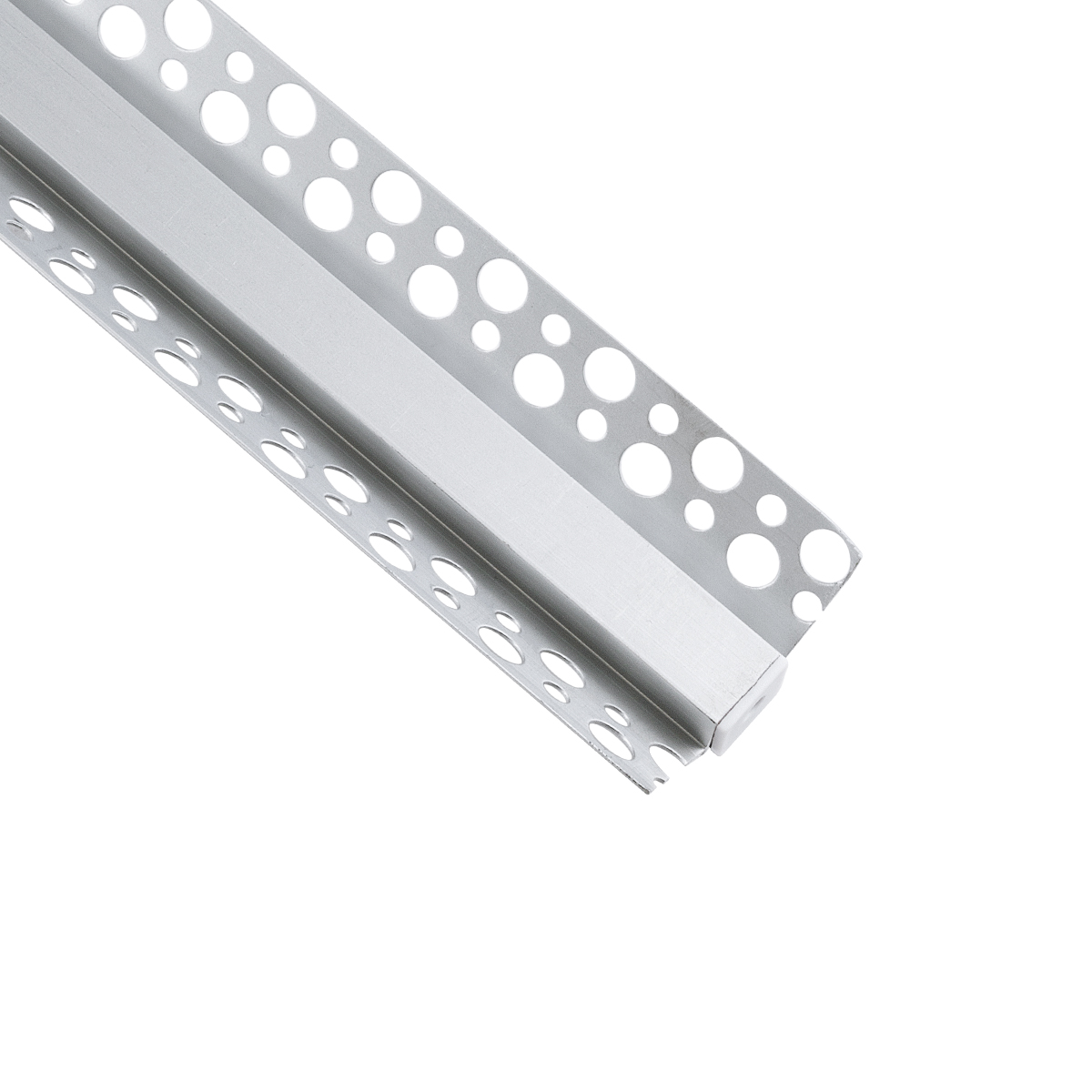 LEDTM® ALP-PLASTERIN GYPSO 70822-3M Χωνευτό Προφίλ Αλουμινίου Ειδικό για Εξωτερική Γωνία Γυψοσανίδας με Μαύρο Φιμέ Πατητό Κάλυμμα για Ταινίες LED IP20 - Ασημί & Μαύρο - Μ300 x Π4.5 x Υ2cm - Πακέτο 5 Τεμαχίων - Image 5
