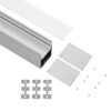 LEDTM® SURFACEPENDANT-PROFILE 70826-3M Προφίλ Αλουμινίου - Βάση & Ψύκτρα Ταινίας LED με Λευκό Γαλακτερό Κάλυμμα - Επιφανειακή & Κρεμαστή Χρήση - Πατητό Κάλυμμα - Ασημί - 3 Μέτρα - Μ300 x Π5 x Υ7cm - Image 3