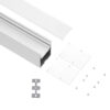 LEDTM® SURFACEPENDANT-PROFILE 70827-1M Προφίλ Αλουμινίου - Βάση & Ψύκτρα Ταινίας LED με Λευκό Γαλακτερό Κάλυμμα - Επιφανειακή & Κρεμαστή Χρήση - Πατητό Κάλυμμα - Λευκό - 1 Μέτρο - Μ100 x Π5 x Υ7cm - Image 3