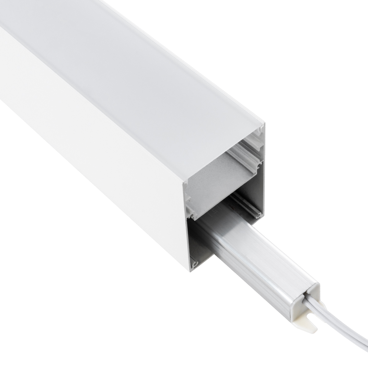 LEDTM® SURFACEPENDANT-PROFILE 70827-1M Προφίλ Αλουμινίου - Βάση & Ψύκτρα Ταινίας LED με Λευκό Γαλακτερό Κάλυμμα - Επιφανειακή & Κρεμαστή Χρήση - Πατητό Κάλυμμα - Λευκό - 1 Μέτρο - Μ100 x Π5 x Υ7cm - Image 6