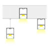 LEDTM® SURFACEPENDANT-PROFILE 70827-1M Προφίλ Αλουμινίου - Βάση & Ψύκτρα Ταινίας LED με Λευκό Γαλακτερό Κάλυμμα - Επιφανειακή & Κρεμαστή Χρήση - Πατητό Κάλυμμα - Λευκό - 1 Μέτρο - Μ100 x Π5 x Υ7cm - Image 9
