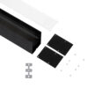 LEDTM® SURFACEPENDANT-PROFILE 70828-1M Προφίλ Αλουμινίου - Βάση & Ψύκτρα Ταινίας LED με Λευκό Γαλακτερό Κάλυμμα - Επιφανειακή & Κρεμαστή Χρήση - Πατητό Κάλυμμα - Μαύρο - 1 Μέτρο - Μ100 x Π5 x Υ7cm - Image 3