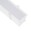 LEDTM® RECESS-PROFILE 70833-1M Προφίλ Αλουμινίου - Βάση & Ψύκτρα Ταινίας LED με Λευκό Γαλακτερό Κάλυμμα - Χωνευτή Χρήση - Πατητό Κάλυμμα - Λευκό - 1 Μέτρο - Μ100 x Π7.5 x Υ7cm - Image 2