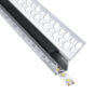 LEDTM® ALP-PLASTERIN GYPSO 70837-3M Χωνευτό Προφίλ Αλουμινίου Ειδικό για Εσωτερική Γωνία Γυψοσανίδας με Μαύρο Φιμέ Πατητό Κάλυμμα για Ταινίες LED IP20 - Ασημί & Μαύρο - Μ300 x Π3.1 x Υ1.3cm - Πακέτο 5 Τεμαχίων - Image 2
