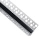 LEDTM® ALP-PLASTERIN GYPSO 70837-3M Χωνευτό Προφίλ Αλουμινίου Ειδικό για Εσωτερική Γωνία Γυψοσανίδας με Μαύρο Φιμέ Πατητό Κάλυμμα για Ταινίες LED IP20 - Ασημί & Μαύρο - Μ300 x Π3.1 x Υ1.3cm - Πακέτο 5 Τεμαχίων - Image 4