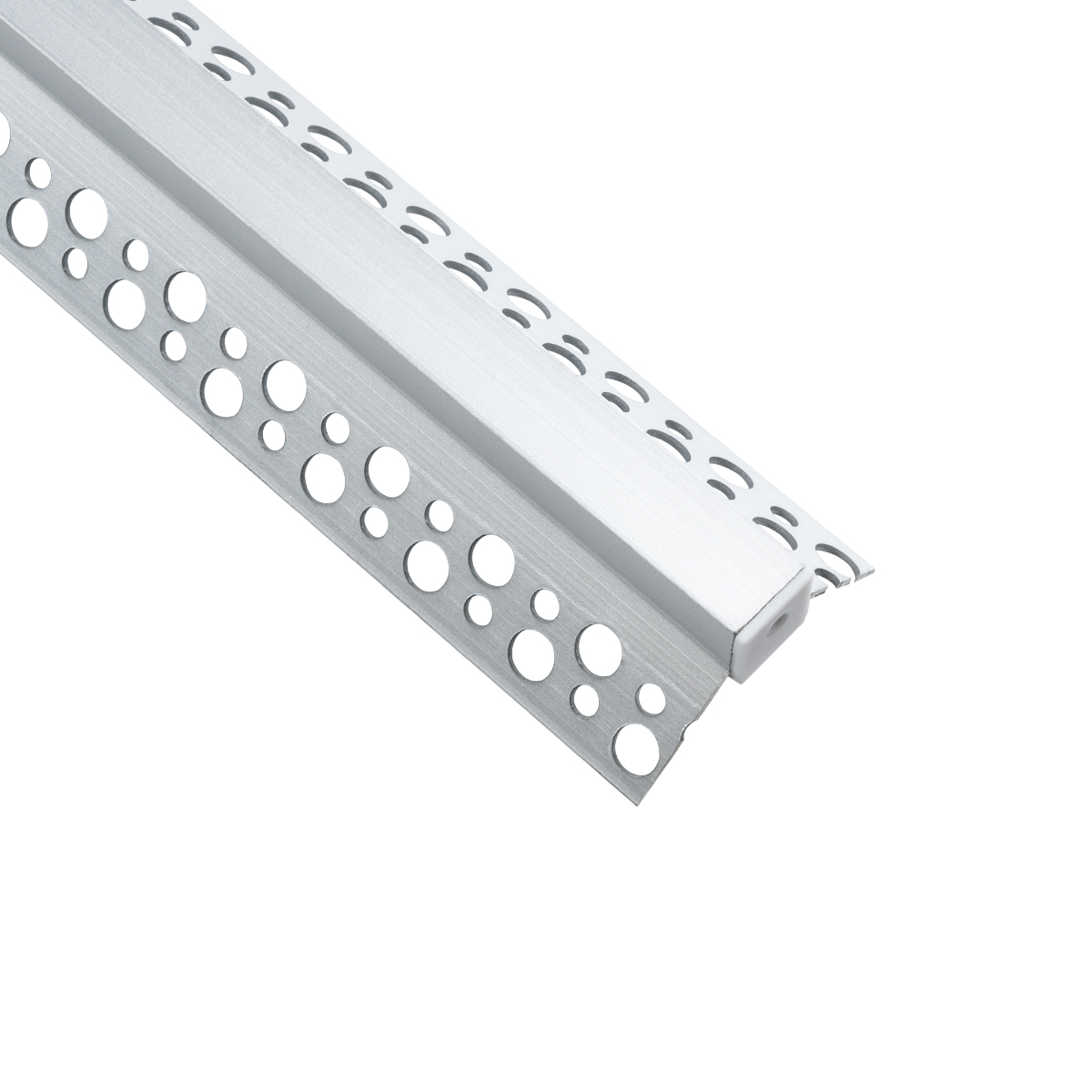 LEDTM® ALP-PLASTERIN GYPSO 70837-3M Χωνευτό Προφίλ Αλουμινίου Ειδικό για Εσωτερική Γωνία Γυψοσανίδας με Μαύρο Φιμέ Πατητό Κάλυμμα για Ταινίες LED IP20 - Ασημί & Μαύρο - Μ300 x Π3.1 x Υ1.3cm - Πακέτο 5 Τεμαχίων - Image 5